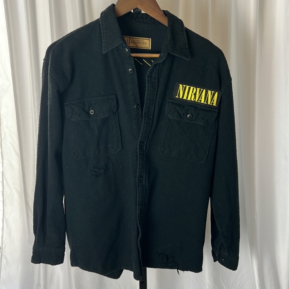 Madeworn Nirvana Patch Shirt Jacket - M - Picture 6 of 13